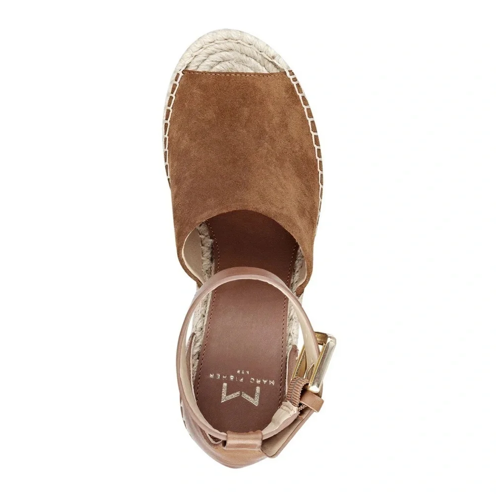 NEW! MARC FISHER ADALYN ESPADRILLE WEDGE SANDAL - SIZE 11 👠